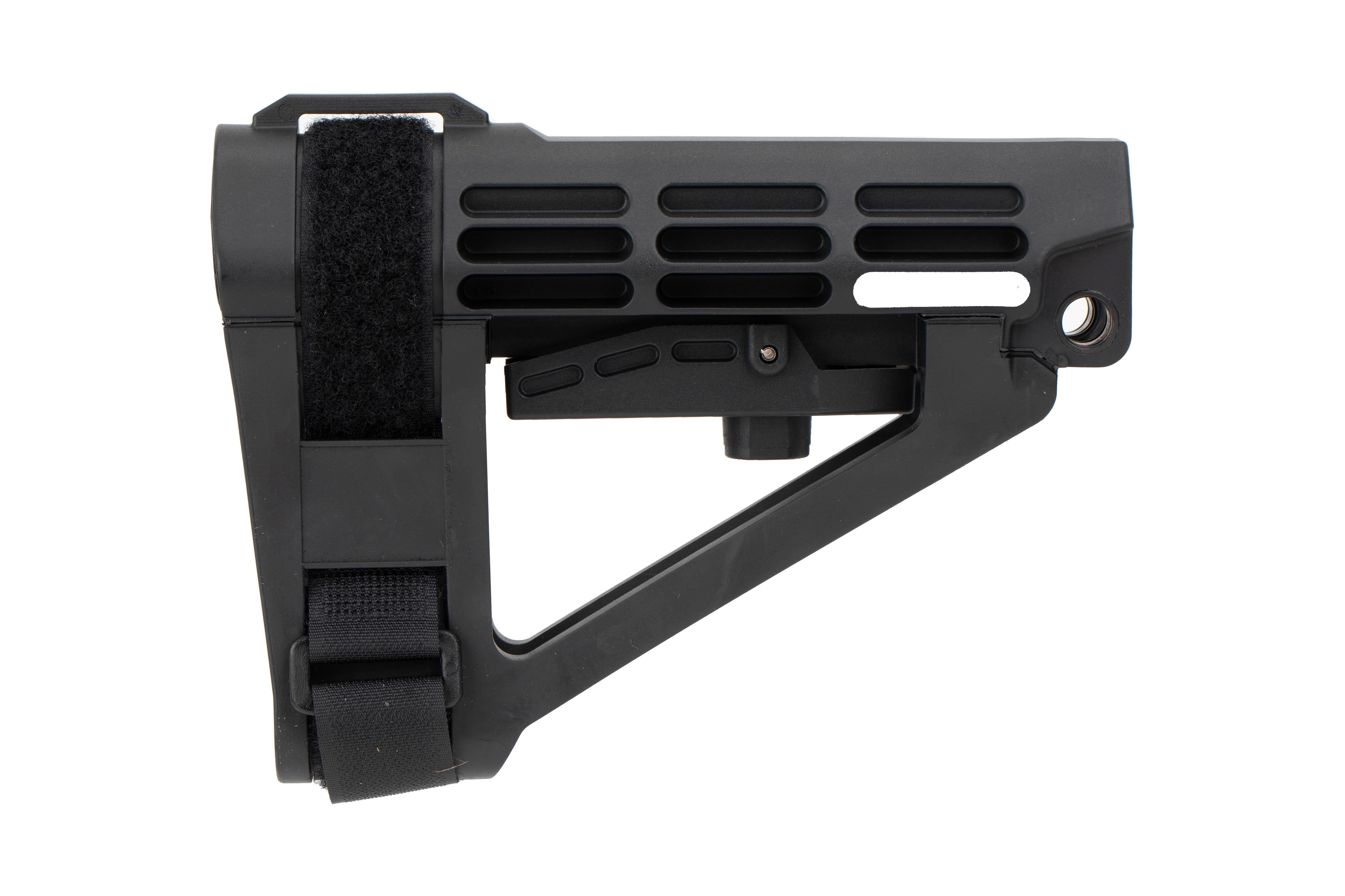 SB Tactical Adjustable 5 Position Arm Brace No Buffer Tube, Black - SBA4X-01-SB